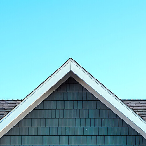 flashing on the edge of a roof